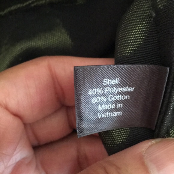 Lane Bryant CAMOUFLAGE COTTON BLEND HOODED LIGHTWEIGHT JACKET size 18/20 - Picture 9 of 10